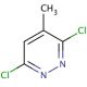 3,6-Dichloro-4-methylpyridazine (CAS 19064-64-3) - chemical structure image