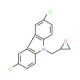 3,6-dichloro-9-(oxiran-2-ylmethyl)-9H-carbazole - chemical structure image
