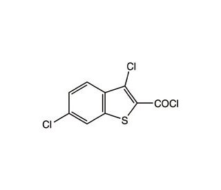 3,6-Dichlorobenzo[b]thiophene-2-carbonyl chloride (CAS 34576-85-7) - chemical structure image