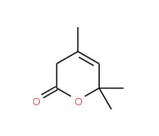 3,6-Dihydro-4,6,6-trimethyl-2H-pyran-2-one (CAS 22954-83-2) - chemical structure image