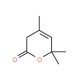 3,6-Dihydro-4,6,6-trimethyl-2H-pyran-2-one (CAS 22954-83-2) - chemical structure image