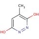 3,6-Dihydroxy-4-methylpyridazine (CAS 5754-18-7) - chemical structure image