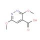 3,6-Dimethoxypyridazine-4-carboxylic acid (CAS 89694-24-6) - chemical structure image