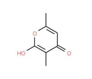 3,6-Dimethyl-2-hydroxy-4-pyrone (CAS 5192-62-1) - chemical structure image