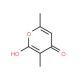 3,6-Dimethyl-2-hydroxy-4-pyrone (CAS 5192-62-1) - chemical structure image