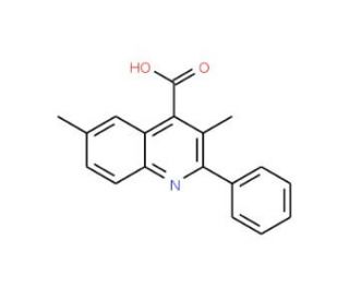 3,6-Dimethyl-2-phenylquinoline-4-carboxylic acid - chemical structure image