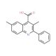 3,6-Dimethyl-2-phenylquinoline-4-carboxylic acid - chemical structure image