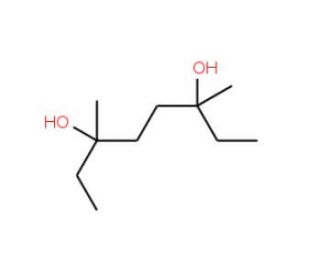 3,6-Dimethyl-3,6-octanediol, DL + meso (CAS 78-65-9) - chemical structure image