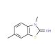 3,6-Dimethyl-3H-benzothiazol-2-ylideneamine (CAS 52853-54-0) - chemical structure image