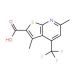 3,6-dimethyl-4-(trifluoromethyl)thieno[2,3-b]pyridine-2-carboxylic acid - chemical structure image