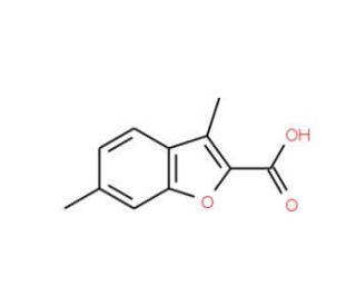 3,6-Dimethyl-benzofuran-2-carboxylic acid (CAS 16820-37-4) - chemical structure image