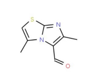 3,6-Dimethyl-imidazo[2,1-b]thiazole-5-carbaldehyde (CAS 130182-30-8) - chemical structure image