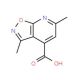 3,6-Dimethyl-isoxazolo[5,4-b]pyridine-4-carboxylic acid (CAS 900136-98-3) - chemical structure image