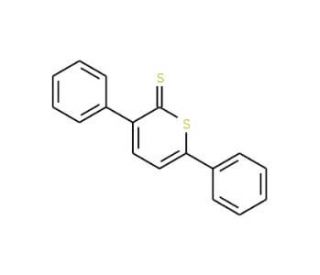 3,6-Diphenyl-2H-thiopyran-2-thione (CAS 15450-45-0) - chemical structure image