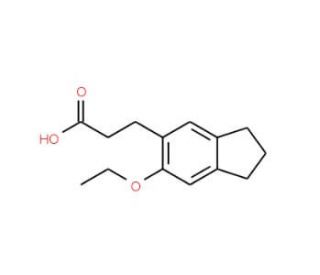 3-(6-Ethoxy-indan-5-yl)-propionic acid - chemical structure image
