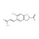 3-(6-Hydroxy-2-isopropenyl-2,3-dihydro-benzofuran-5-yl)-acrylic acid - chemical structure image