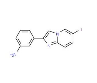 3-(6-Iodo-imidazo[1,2-a]pyridin-2-yl)phenylamine (CAS 866018-05-5) - chemical structure image