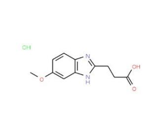 3-(6-Methoxy-1H-benzoimidazol-2-yl)-propionic acid hydrochloride - chemical structure image