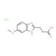 3-(6-Methoxy-1H-benzoimidazol-2-yl)-propionic acid hydrochloride - chemical structure image