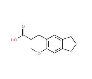 3-(6-Methoxy-indan-5-yl)-propionic acid - chemical structure image