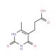 3-(6-methyl-2,4-dioxo-1,2,3,4-tetrahydropyrimidin-5-yl)propanoic acid (CAS 28181-39-7) - chemical structure image
