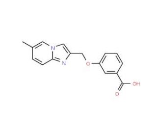 3-({6-methylimidazo[1,2-a]pyridin-2-yl}methoxy)benzoic acid - chemical structure image
