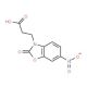 3-(6-nitro-2-oxo-1,3-benzoxazol-3(2H)-yl)propanoic acid (CAS 17124-57-1) - chemical structure image
