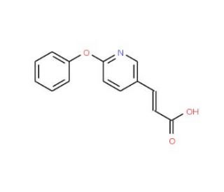 3-(6-Phenoxypyrid-3-yl)acrylic acid - chemical structure image