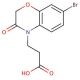 3-(7-bromo-3-oxo-2,3-dihydro-4H-1,4-benzoxazin-4-yl)propanoic acid - chemical structure image