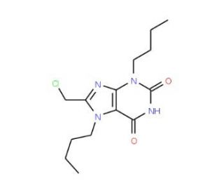 3,7-dibutyl-8-(chloromethyl)-3,7-dihydro-1H-purine-2,6-dione - chemical structure image