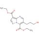 3,7-diethyl 6-(3-hydroxypropyl)pyrazolo[1,5-a]pyrimidine-3,7-dicarboxylate - chemical structure image