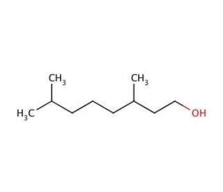3,7-Dimethyl-1-octanol (CAS 106-21-8) - chemical structure image