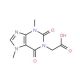 (3,7-dimethyl-2,6-dioxo-2,3,6,7-tetrahydro-1H-purin-1-yl)acetic acid (CAS 5614-56-2) - chemical structure image