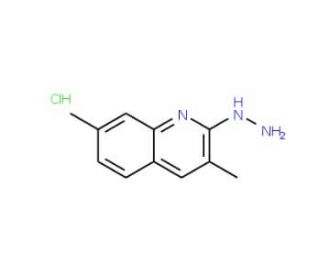 3,7-Dimethyl-2-hydrazinoquinoline hydrochloride (CAS 1170974-94-3) - chemical structure image
