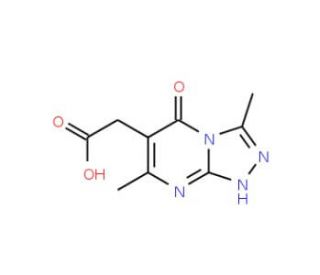 (3,7-Dimethyl-5-oxo-5,8-dihydro-[1,2,4]triazolo-[4,3-a]pyrimidin-6-yl)-acetic acid - chemical structure image