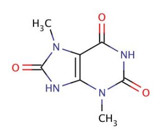 3,7-Dimethyluric acid (CAS 13087-49-5) - chemical structure image