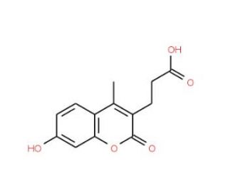 3-(7-Hydroxy-4-methyl-2-oxo-2H-chromen-3-yl)-propionic acid - chemical structure image