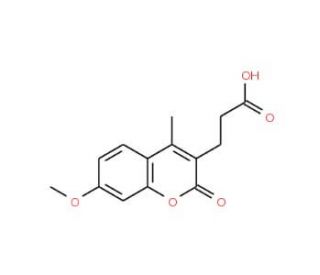 3-(7-methoxy-4-methyl-2-oxo-2H-chromen-3-yl)propanoic acid - chemical structure image