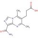 3-[8-(aminocarbonyl)-2,4-dimethylimidazo[1,5-a]pyrimidin-3-yl]propanoic acid - chemical structure image
