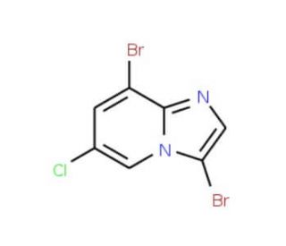 3,8-Dibromo-6-chloroimidazo[1,2-a]pyridine (CAS 1072944-57-0) - chemical structure image