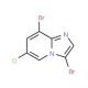 3,8-Dibromo-6-chloroimidazo[1,2-a]pyridine (CAS 1072944-57-0) - chemical structure image