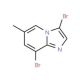 3,8-Dibromo-6-methylimidazo[1,2-a]pyridine (CAS 1072944-58-1) - chemical structure image