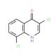 3,8-Dichloro-4-hydroxyquinoline (CAS 25771-84-0) - chemical structure image