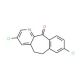 3,8-Dichloro-5,6-dihydro-11H-benzo[5,6]cyclohepta[1,2-b]pyridin-11-one (CAS 183483-27-4) - chemical structure image