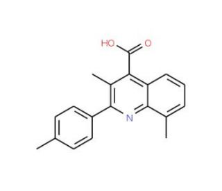 3,8-Dimethyl-2-(4-methylphenyl)quinoline-4-carboxylic acid - chemical structure image