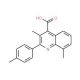 3,8-Dimethyl-2-(4-methylphenyl)quinoline-4-carboxylic acid - chemical structure image
