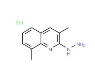 3,8-Dimethyl-2-hydrazinoquinoline hydrochloride (CAS 1170368-78-1) - chemical structure image