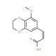 3-(8-methoxy-2,3-dihydro-1,4-benzodioxin-6-yl)prop-2-enoic acid - chemical structure image