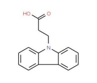 3-(9H-carbazol-9-yl)propanoic acid (CAS 6622-54-4) - chemical structure image