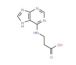 3-(9H-Purin-6-ylamino)-propionic acid - chemical structure image